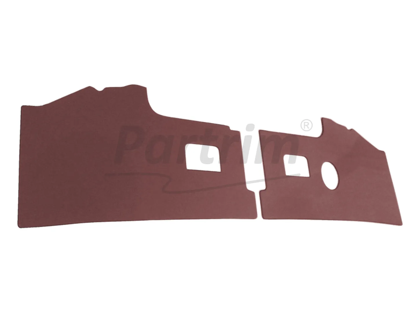 VW T2 BUS 1968-1979 KICK PANELS 2 PCS. BURGUNDY