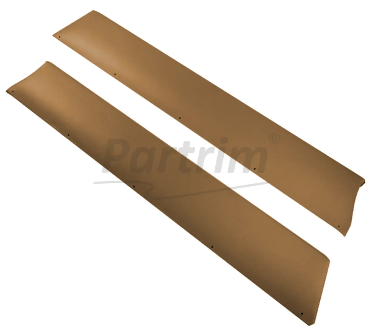 FIAT SPIDER DOOR IRON PLATE TOBACCO 1979 - 1982