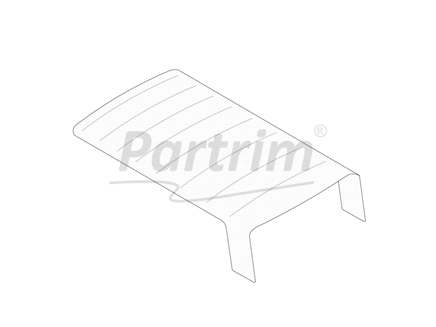 VW T3 BUS HEADLINER FULL PERFORATED