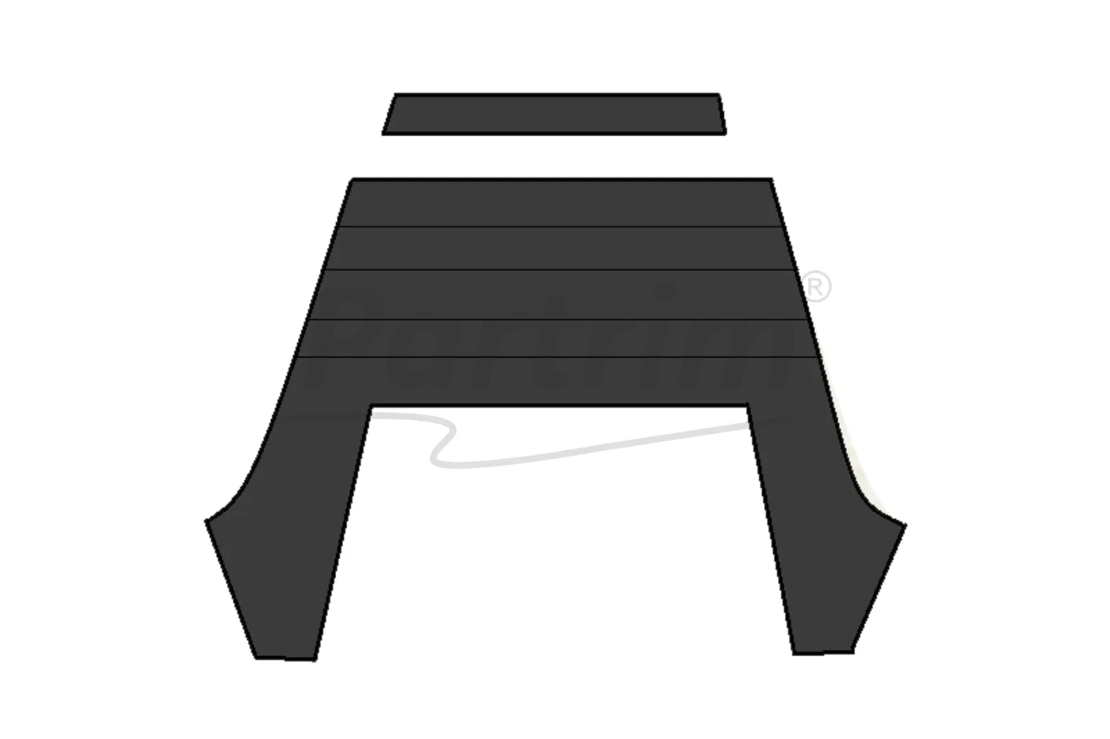 PORSCHE 911- 964 COUPE HEADLINER BLACK WITHOUT SUNROOF 1963 - 1989 / 2.0 - 3.3
