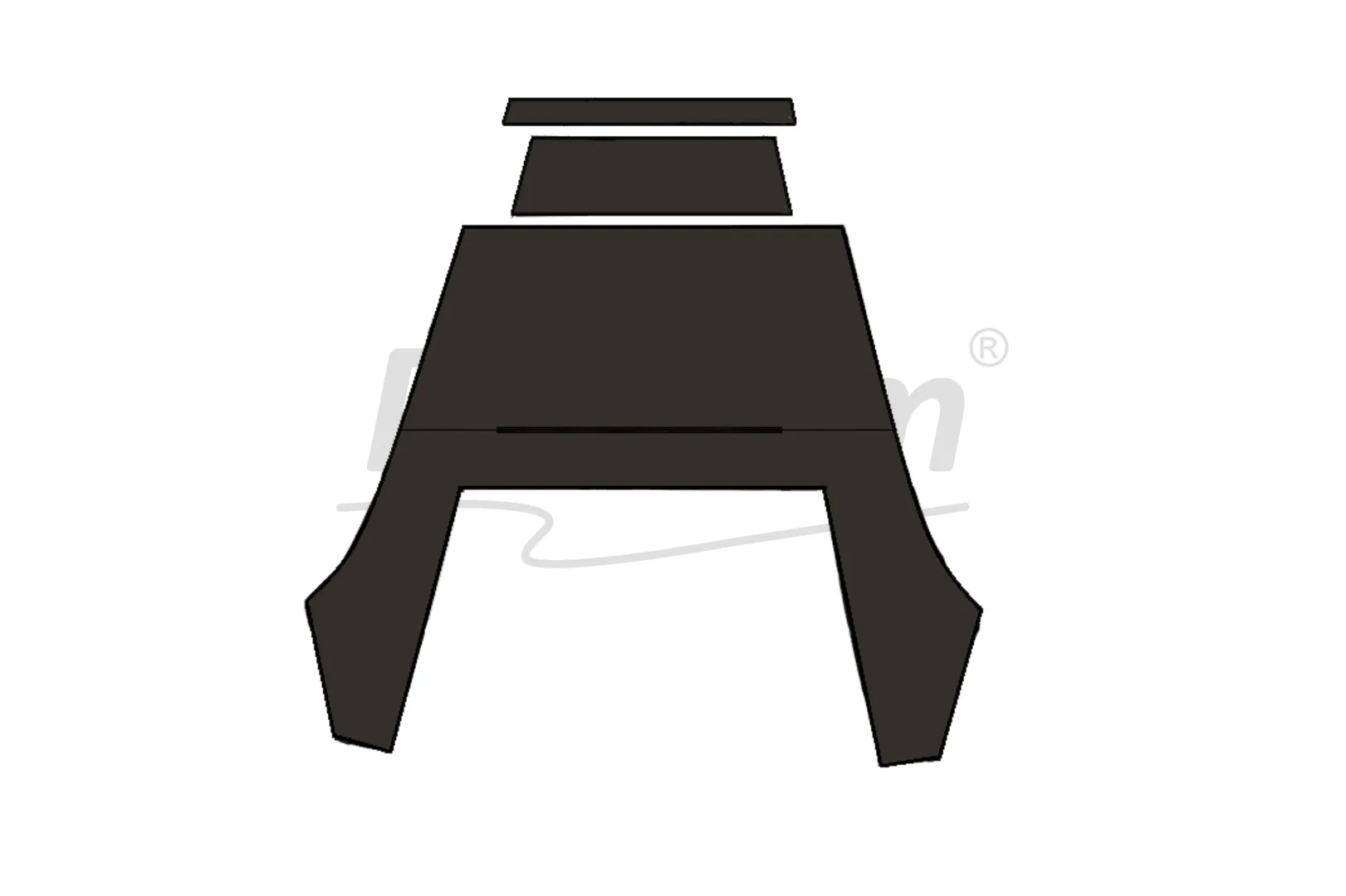 PORSCHE 911 - 964 COUPE HEADLINER BLACK WITH SUNROOF 1963 - 1989 / 2.0 - 3.3