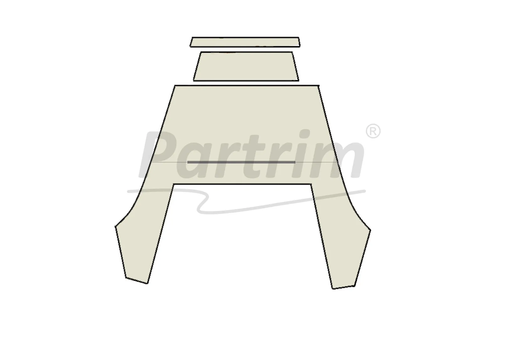PORSCHE 911 - 964 COUPE HEADLINER CREAM WITH SUNROOF 1963 - 1989 / 2.0 - 3.3