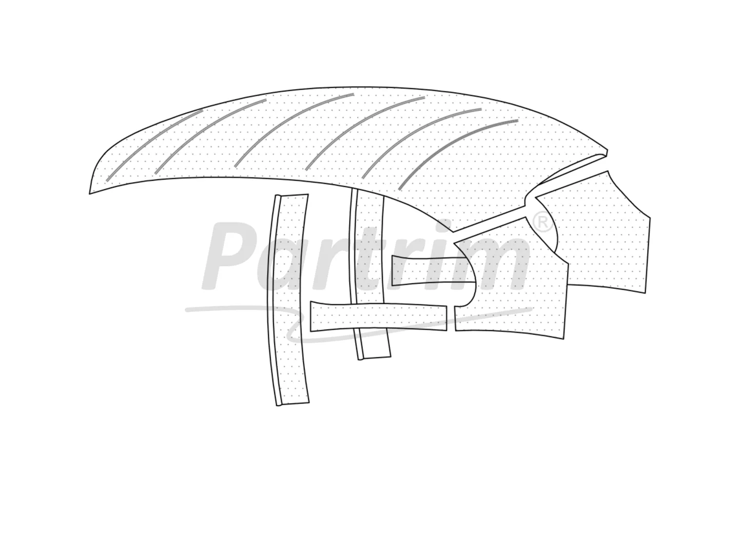 VW OLD BEETLE 1200 HEADLINER 1976