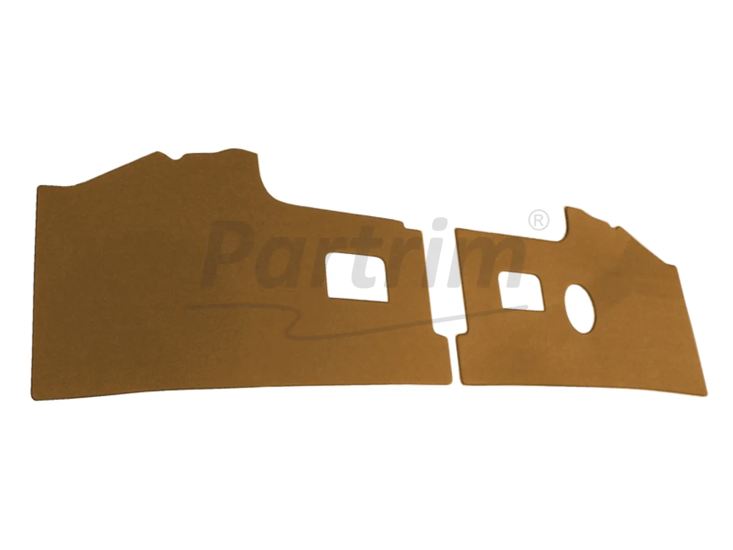 VW T2 BUS 1968-1979 KICK PANELS 2 PCS. TOBACCO
