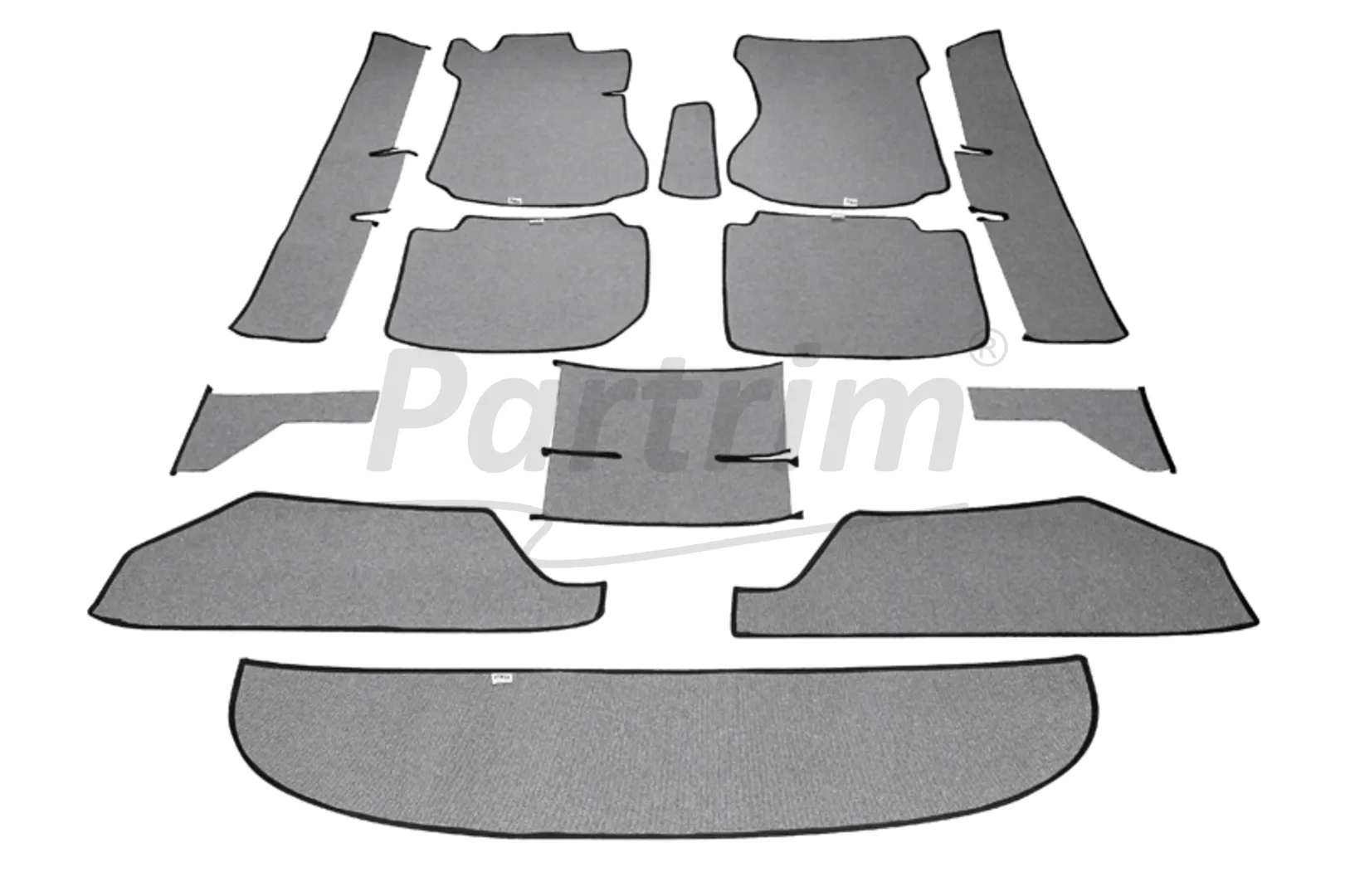 MERCEDES W115 FLOOR CARPET GREY
