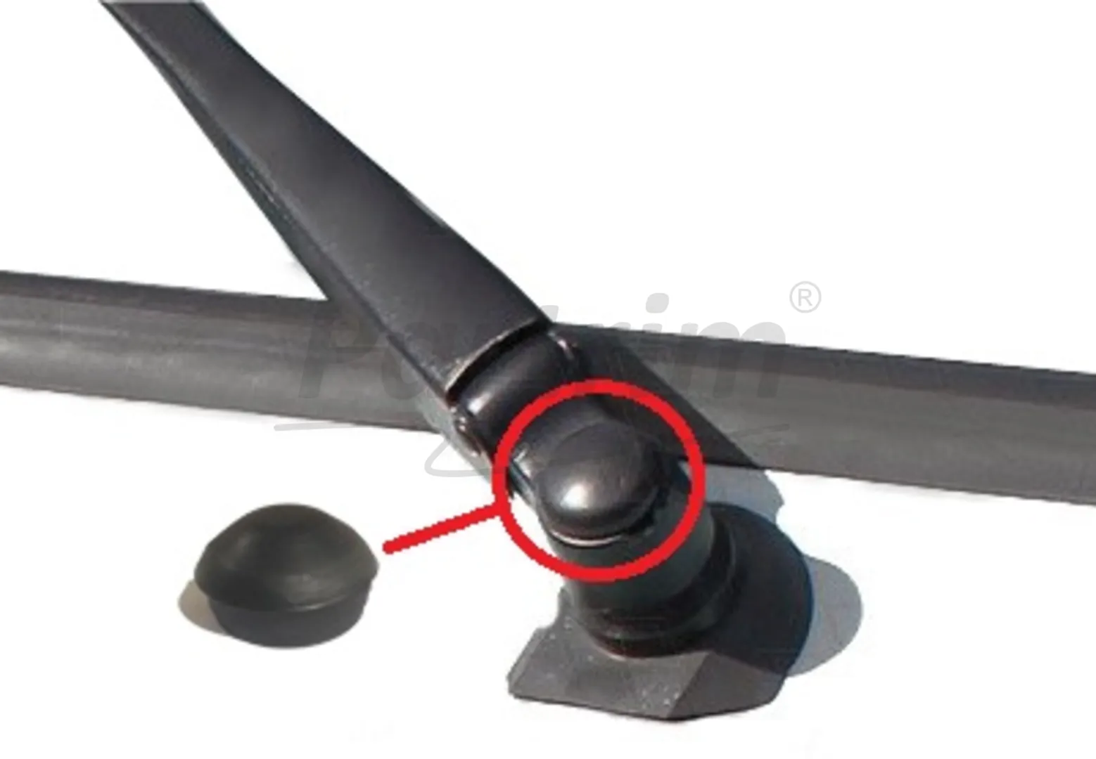 VW OLD BEETLE 1200 - 1300 - 1303 WINDSHIELD WIPER SHAFT CAP 1 PCS