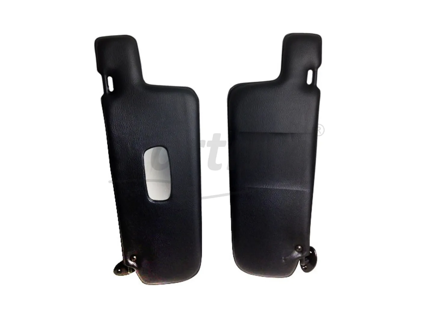 VW GOLF 1 JETTA 79-83 SUNVISORS BLACK WITH MIRROR RHD