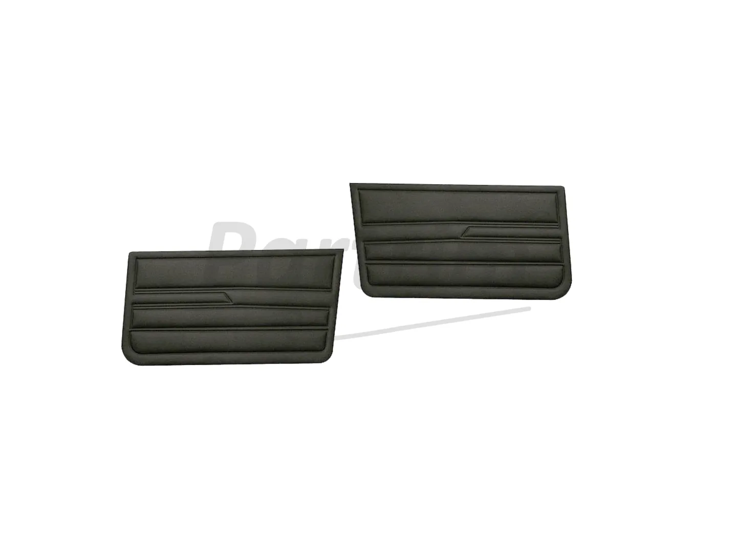 VW GOLF MK1 CADDY & JETTA 79-83 INTERIOR FRONT DOOR PANELS BLACK FRONT 2 PCS LEFT & RIGHT
