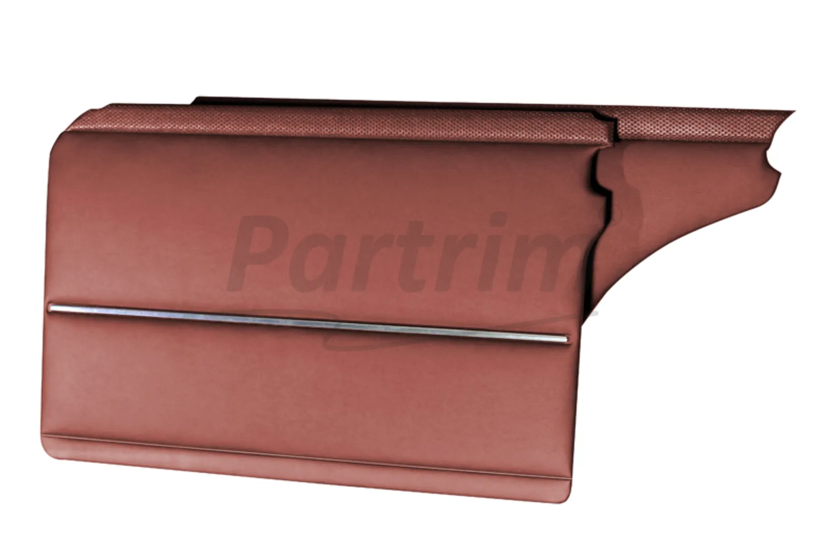 MERCEDES W108 DOOR PANELS BURGUNDY  WITH NICKEL 4 PCS (2 FRONT - 2 REAR)