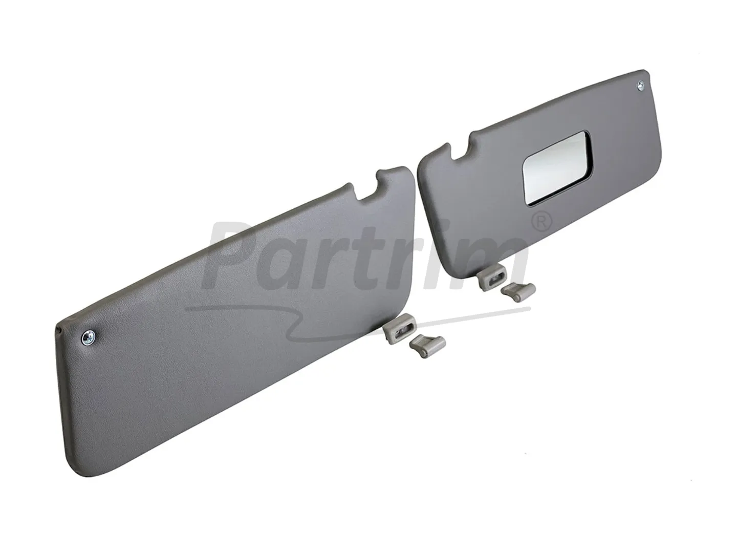 MERCEDES R107 CABRIO SUNVISOR GREY R-L