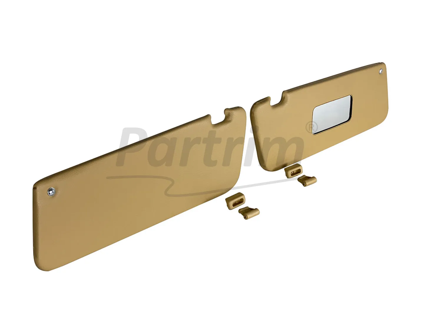MERCEDES R107 CABRIO SUNVISOR BEIGE R-L