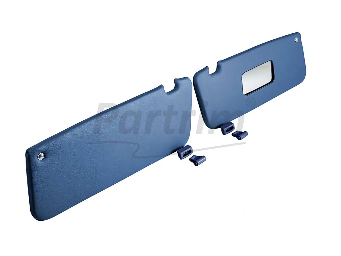 MERCEDES R107 CABRIO SUNVISOR DARKBLUE  R-L