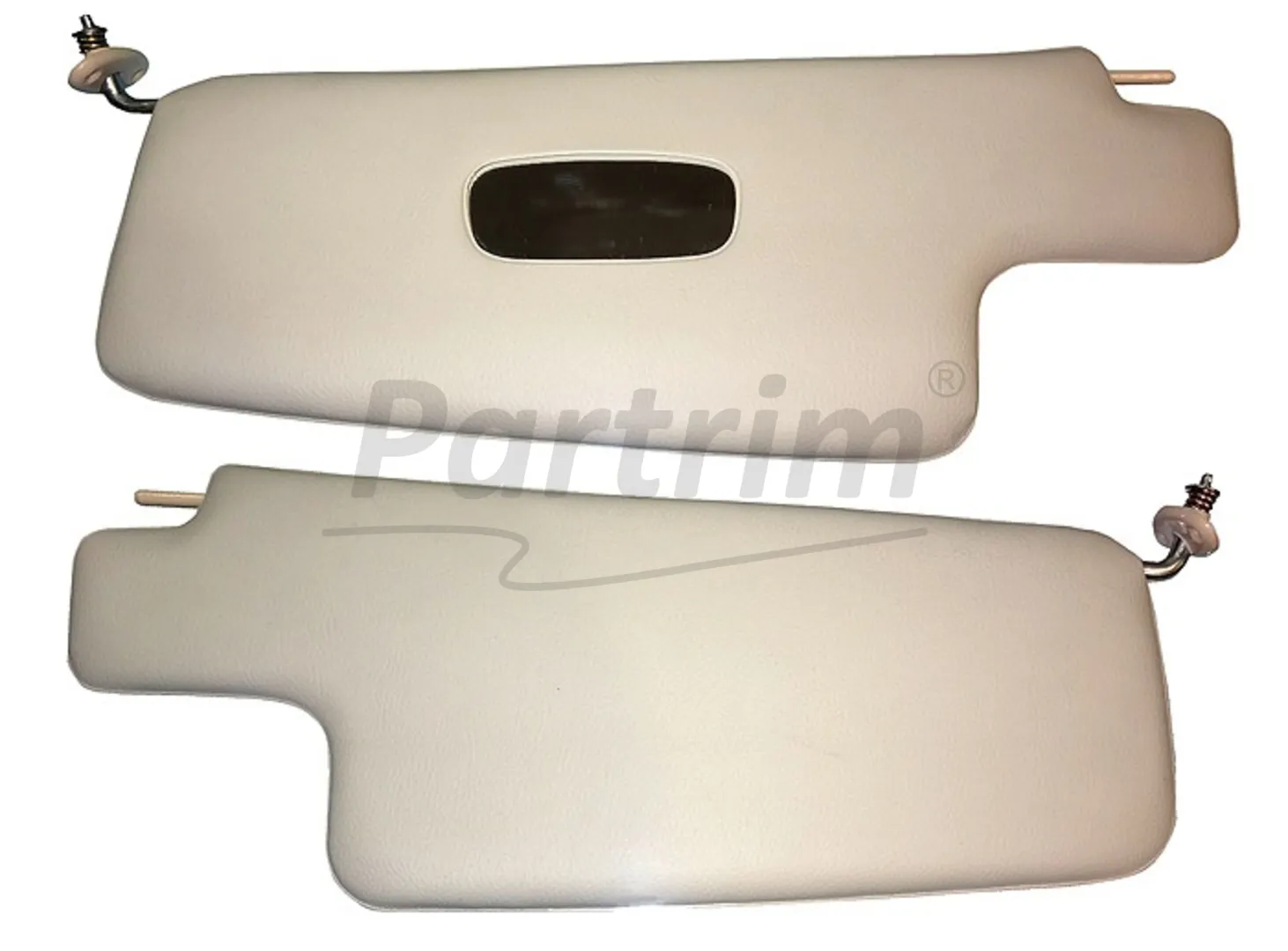 VW  BEETLE WITH MIRROR SEDAN SUNVISOR FOR RHD CREAM 8-1967 And Later  & CONVERTIBLE