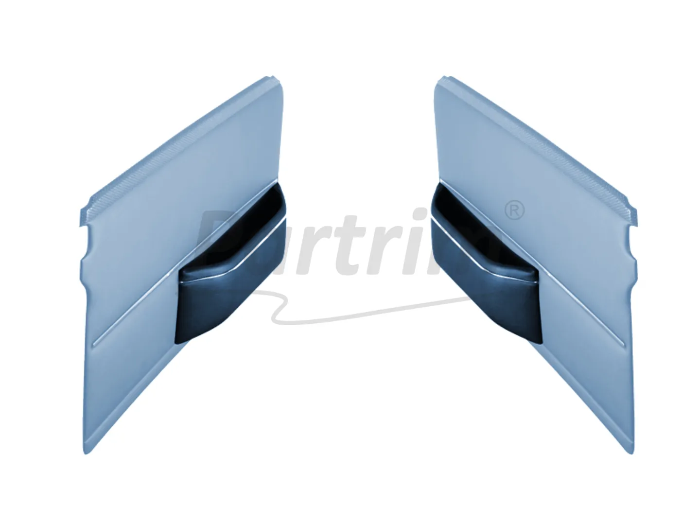 MERCEDES W108 DOOR POCKET WITH NICKEL DARK BLUE