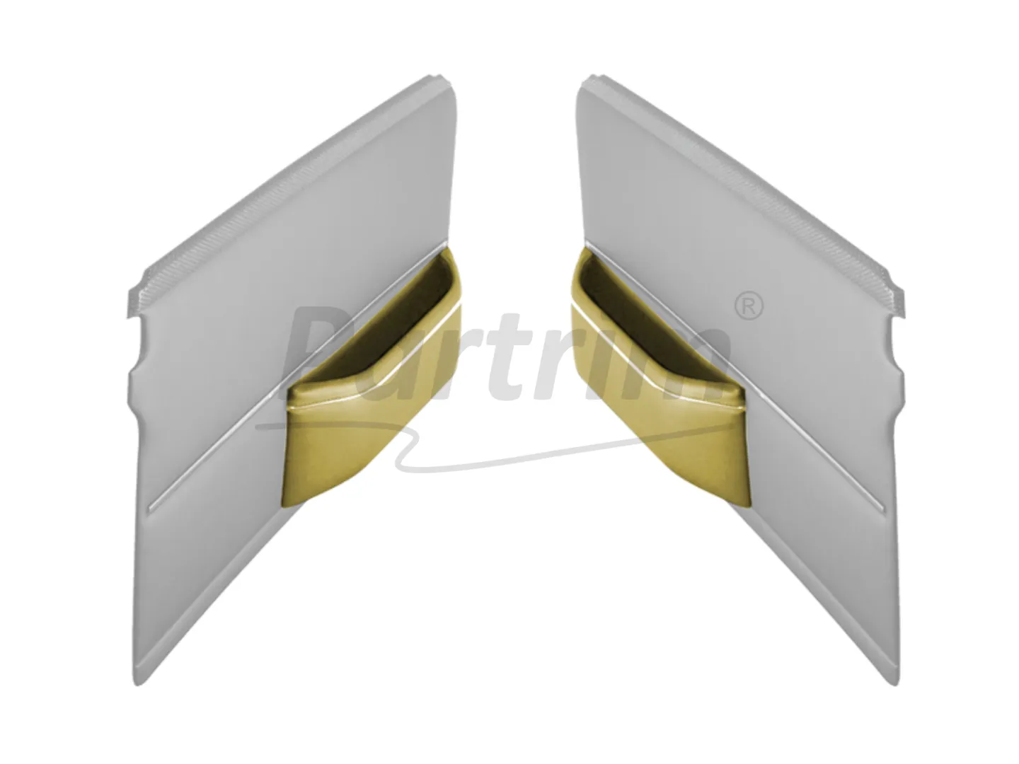 MERCEDES W108 DOOR POCKET WITH NICKEL BEIGE