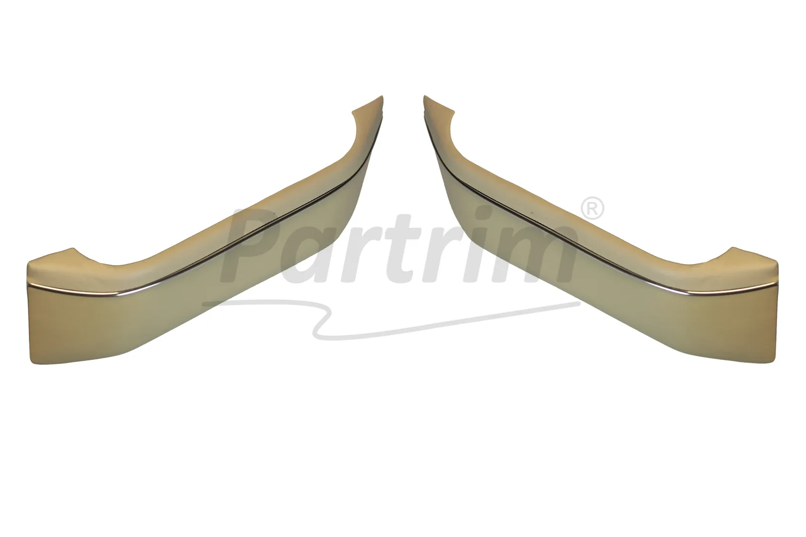 MERCEDES W109 LONG DOOR POCKET WITH NICKEL LEFT AND RIGHT CREAM