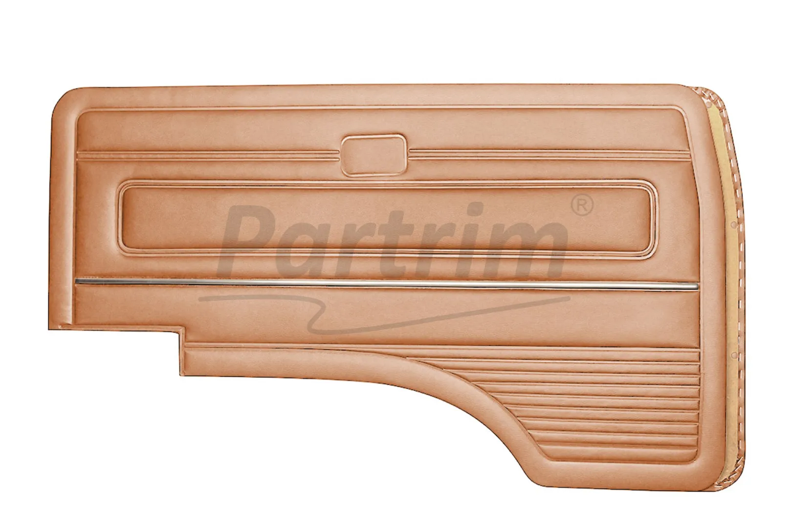 VW T3 T25 BUS 1980-1989 FRONT DOOR PANEL SET TOBACCO WITH NICKEL - 2 PCS