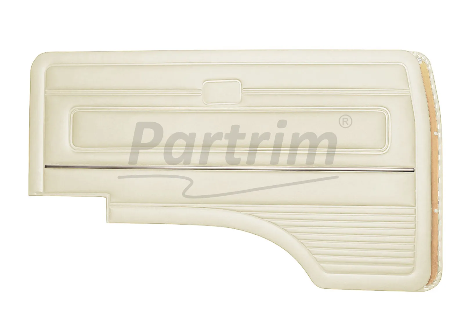 VW T3 T25 BUS 1980-1989 FRONT DOOR PANEL SET CREAM WITH NICKEL - 2 PCS