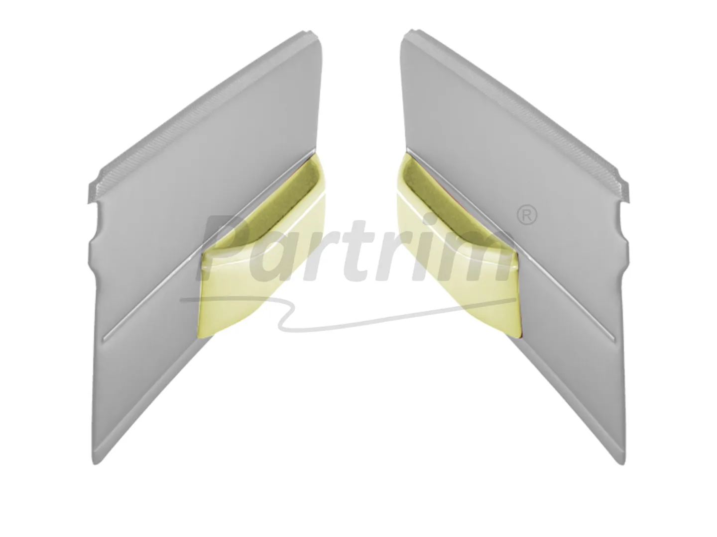 MERCEDES W108 DOOR POCKET WITH NICKEL CREAM