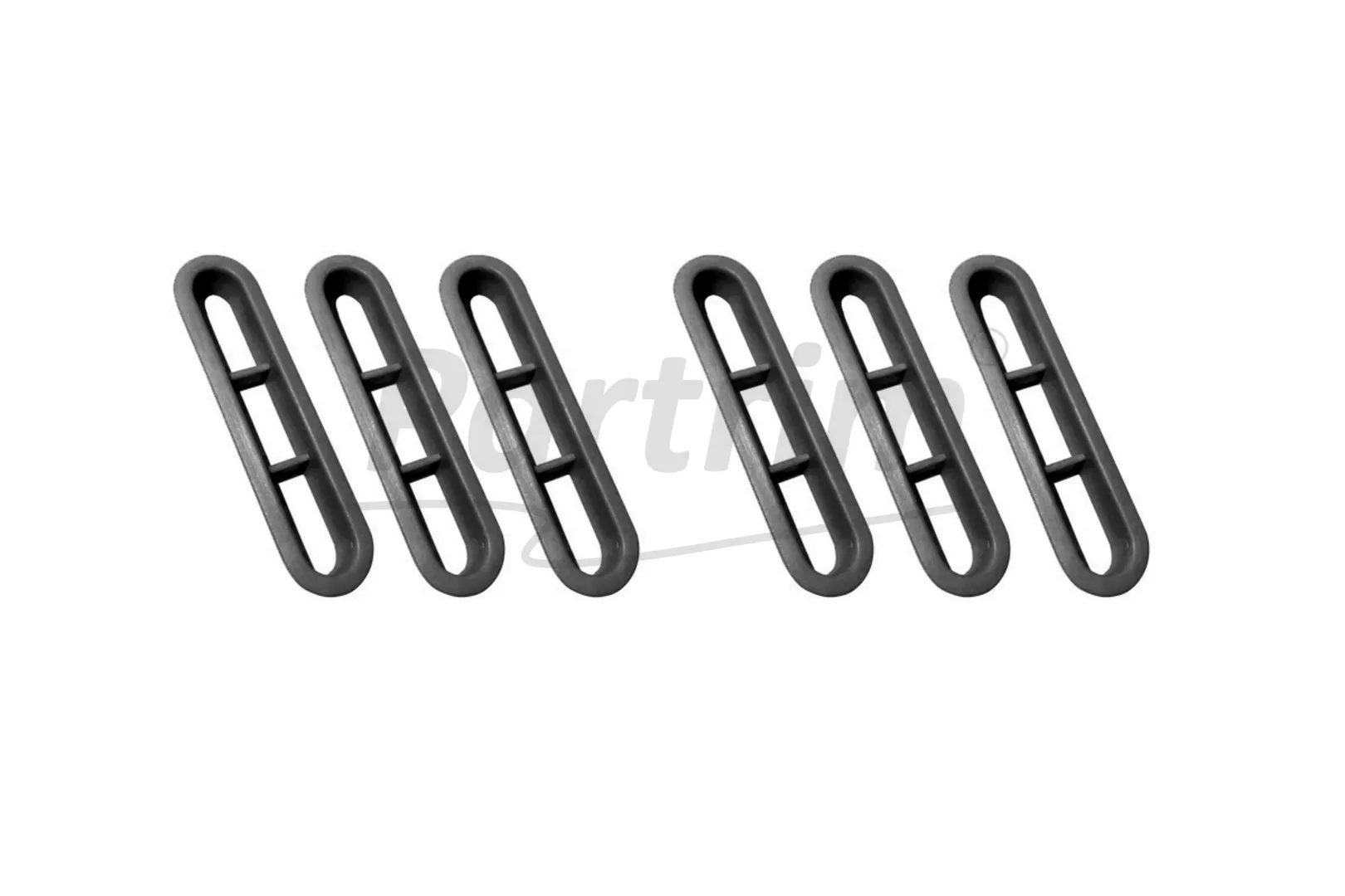 VW OLD BEETLE 1300-1303 REAR WINDOW DEFROSTER VENT 6 PCS Black