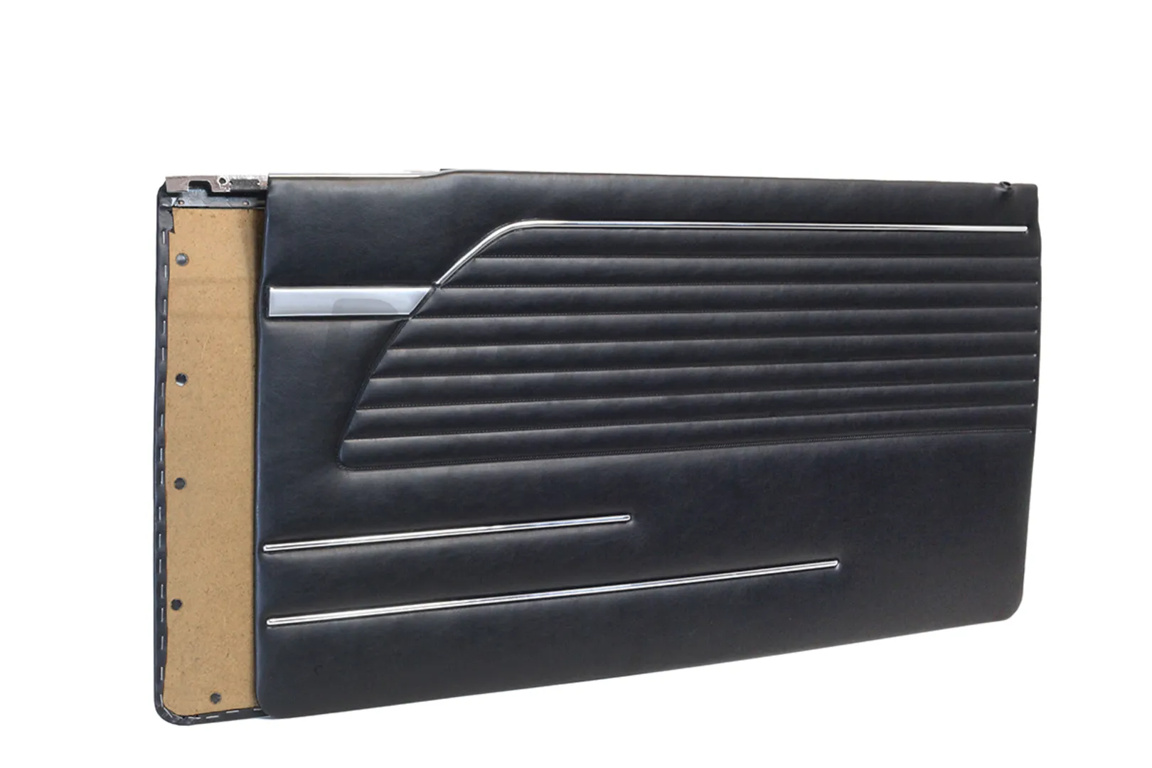 BMW E10 2002 DOOR PANEL SET WITH NICKEL 2 PCS BLACK Early Model  (1966 - 1973)