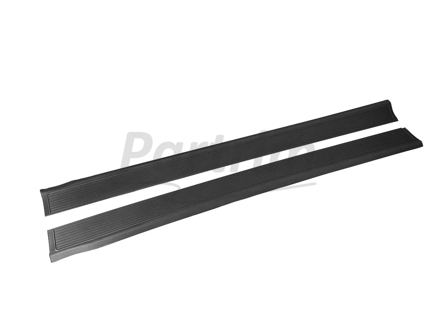 MERCEDES 107 DOOR SILL COVER BLACK SET