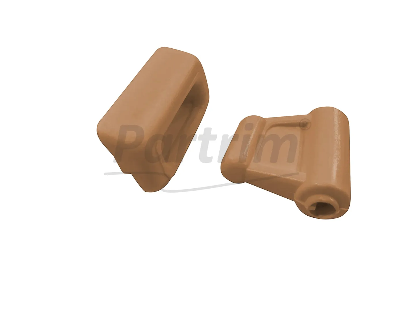 MERCEDES R107 SUNVISOR CLIPS TOBACCO 1 SET