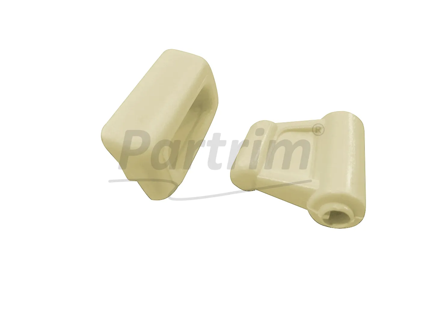 MERCEDES R107 SUNVISOR CLIPS CREAM 1 SET