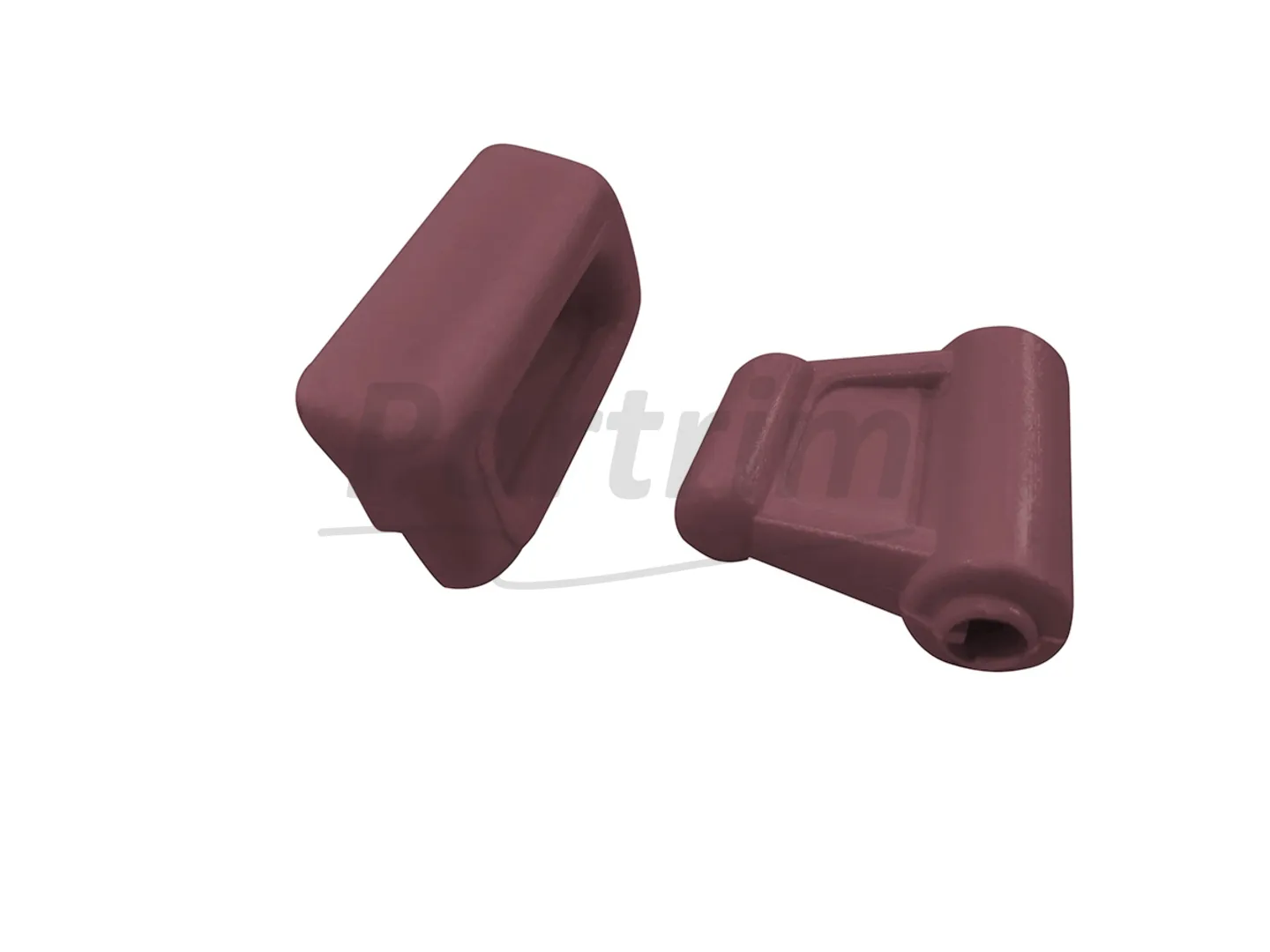 MERCEDES R107 SUNVISOR CLIPS BURGUNDY 1 SET
