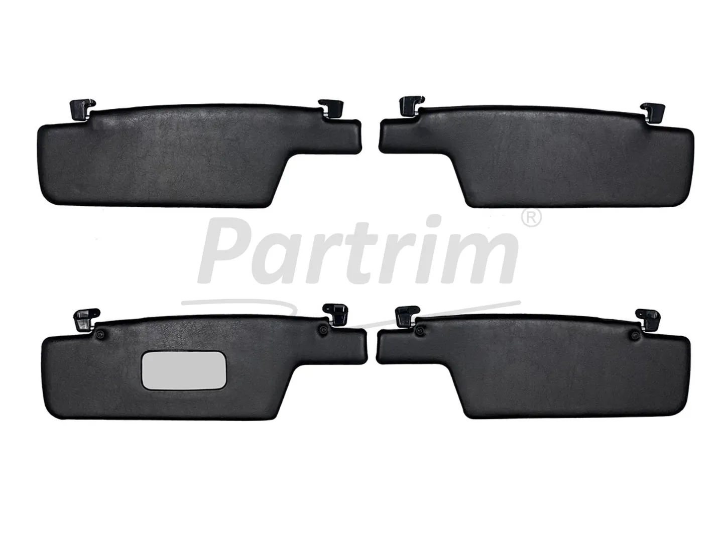 PORSCHE 911 TARGA CABRIOLET 1969 - 1989 SUNVISOR BLACK SET RHD