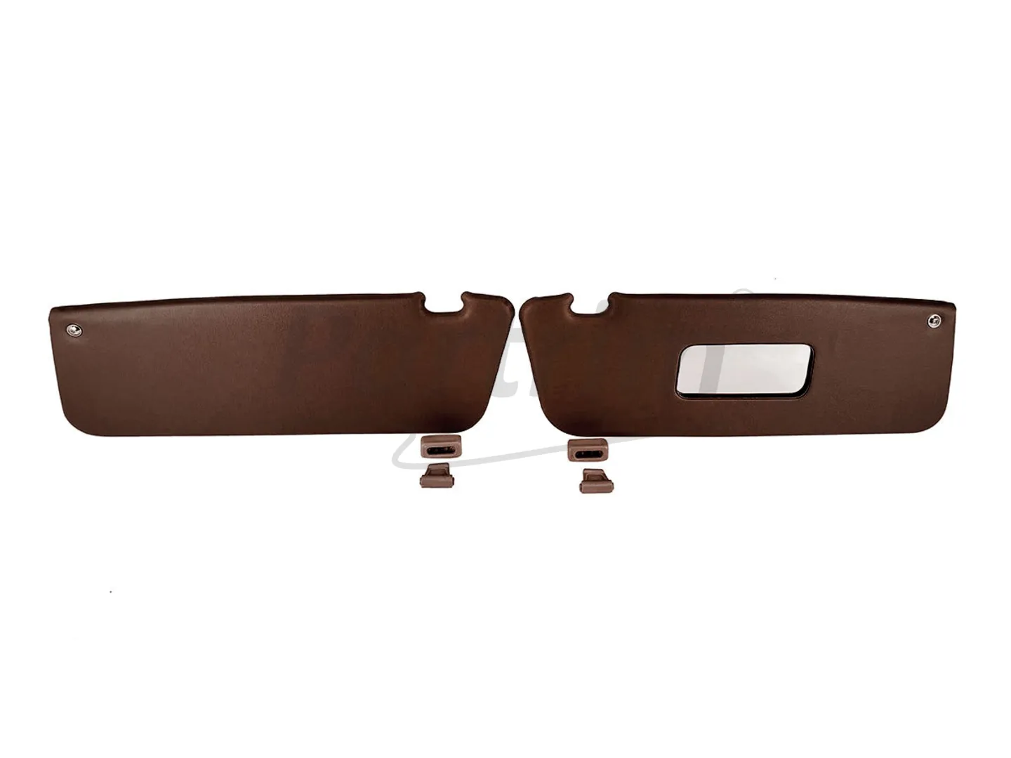 MERCEDES R107 CABRIO SUNVISOR BROWN R-L