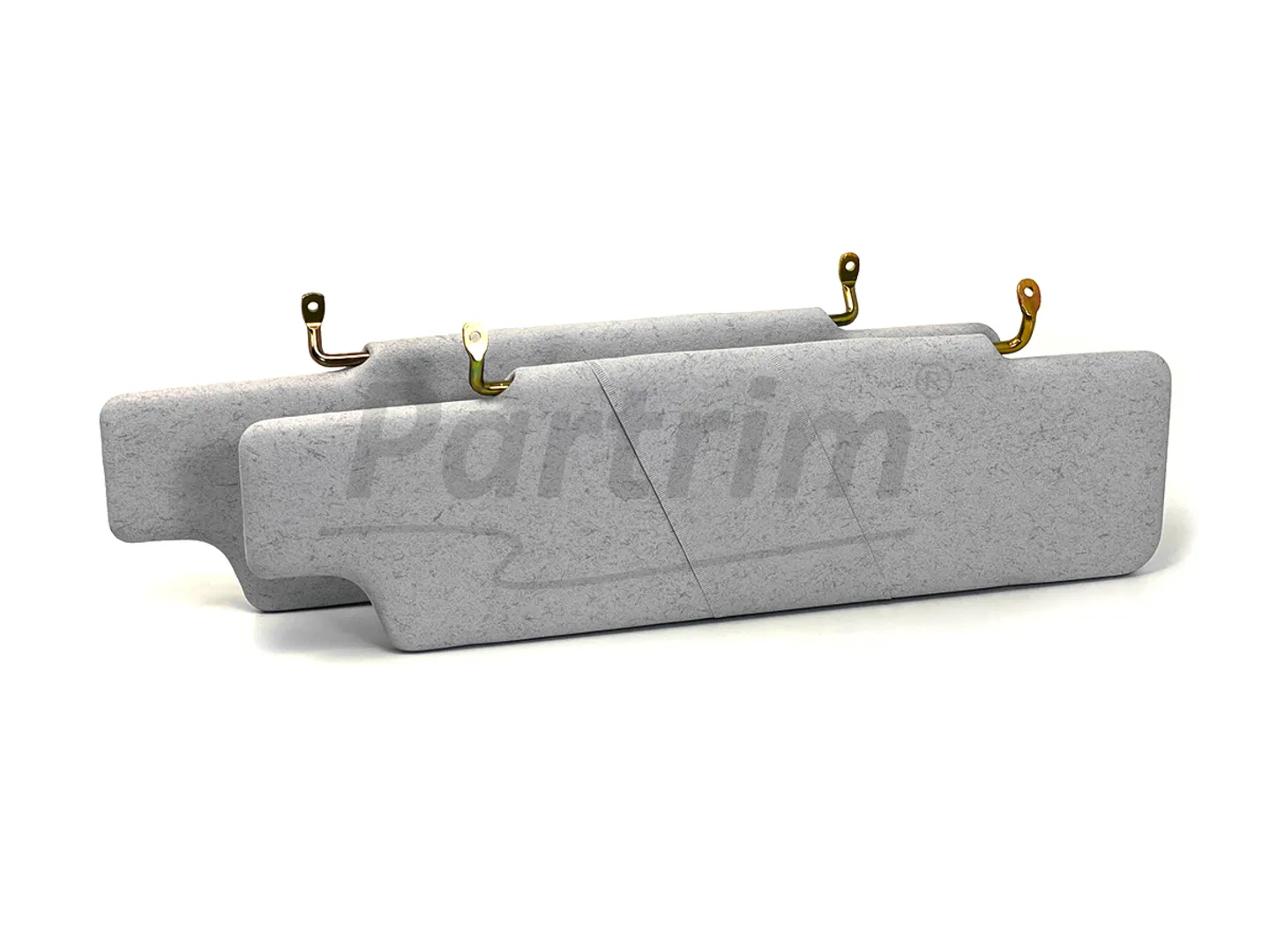 LAND ROVER DEFENDER INTERIOR SUN VISOR SET  GREY 2 PCS O.PATTERN