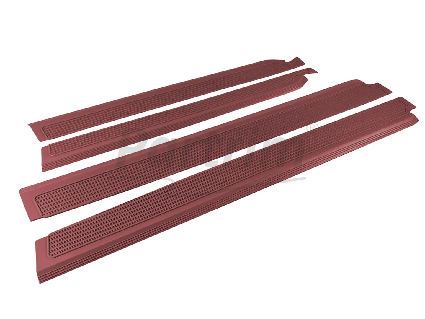 MERCEDES W109 DOOR SILL COVER BURGUNDY 4 PCS