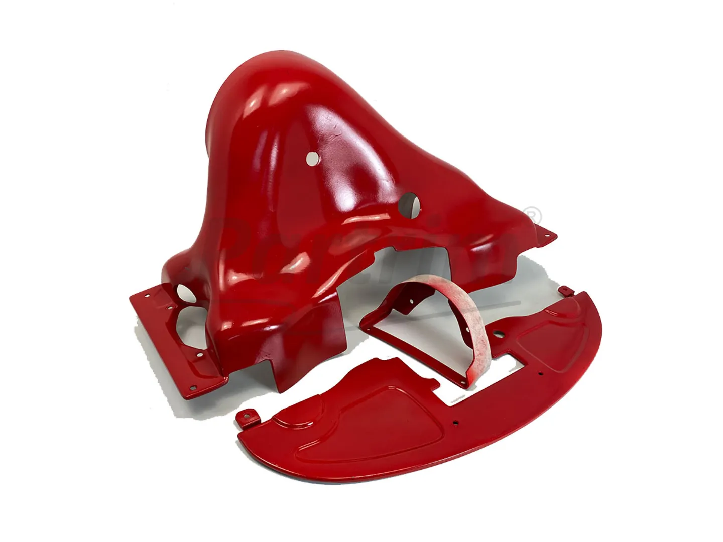 PORSCHE STYLE ENGINE FAN SHROUD RED 3 Pcs