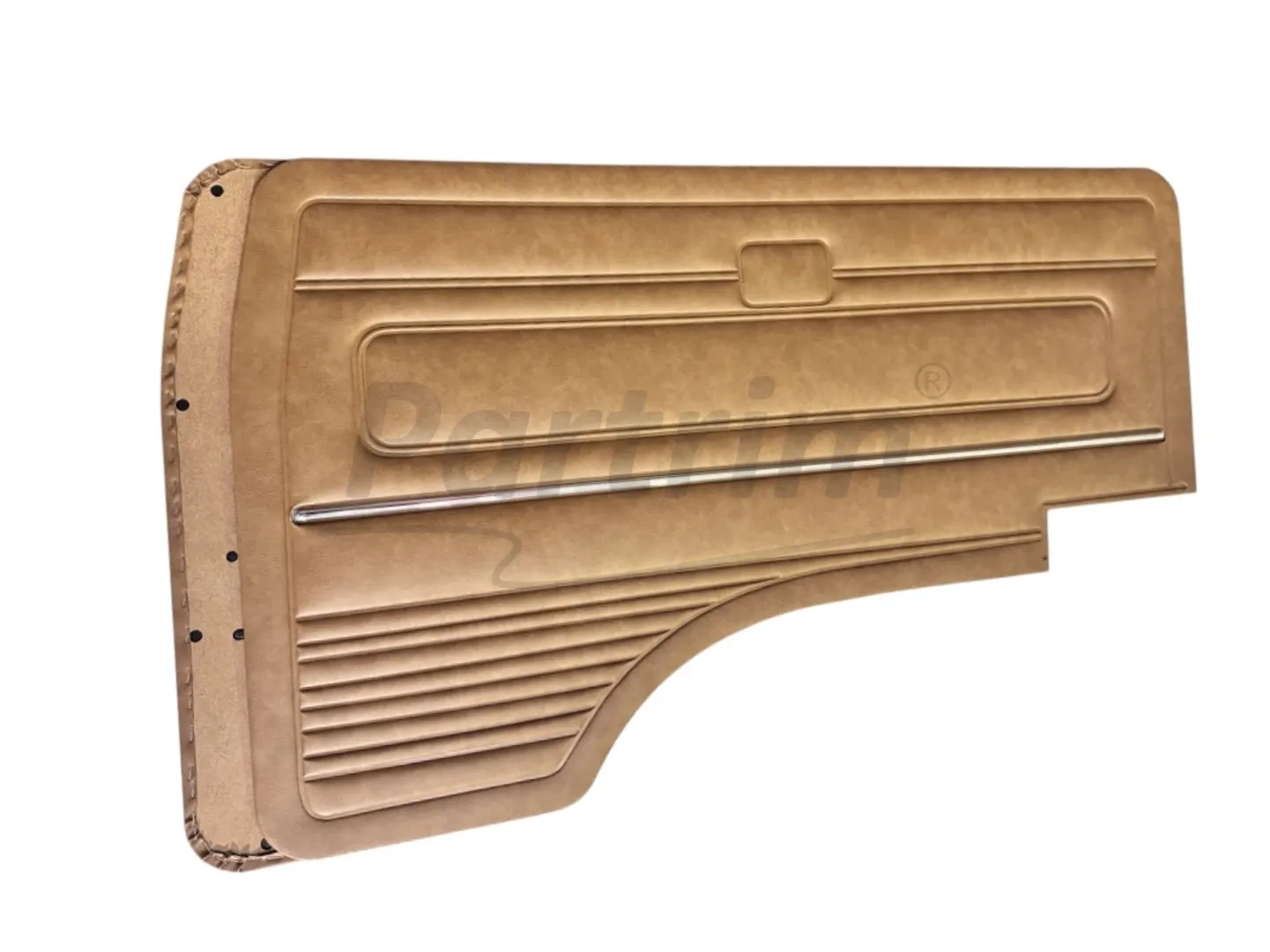 VW T3 T25 BUS 1980-1989 FRONT DOOR PANEL SET GRAINED TAN WITH NICKEL