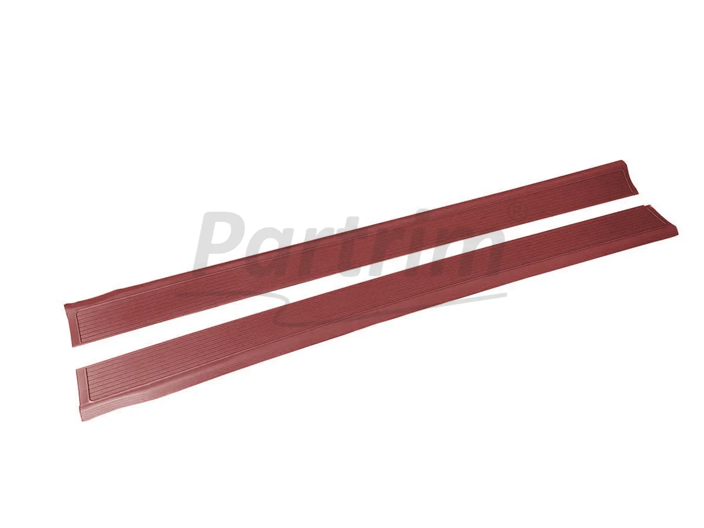 MERCEDES 107 DOOR SILL COVER BURGUNDY