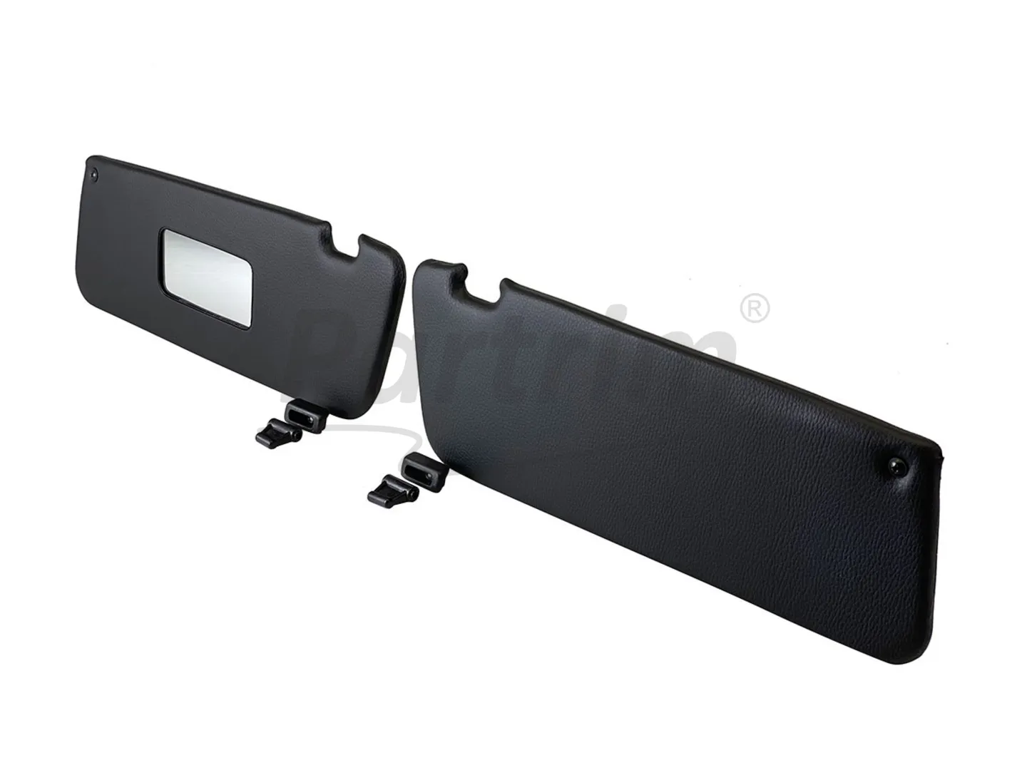 MERCEDES R107 CABRIO SUNVISOR BLACK R-L RHD