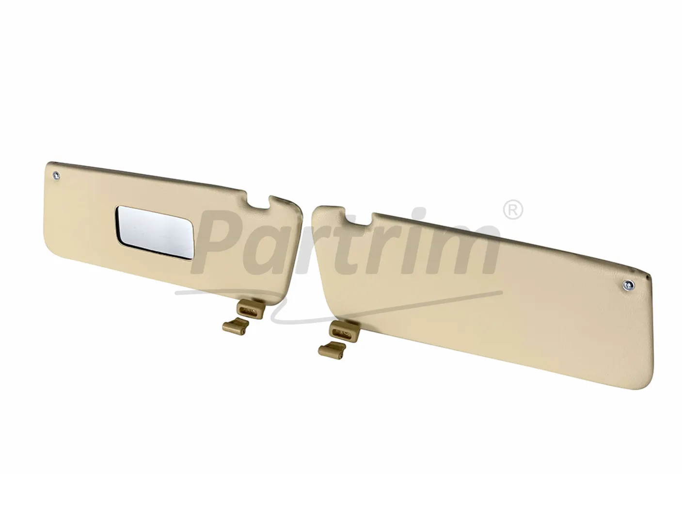 MERCEDES R107 CABRIO SUNVISOR CREAM  R-L RHD