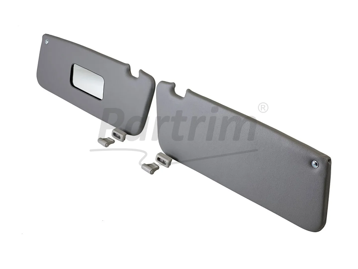 MERCEDES R107 CABRIO SUNVISOR GREY R-L RHD