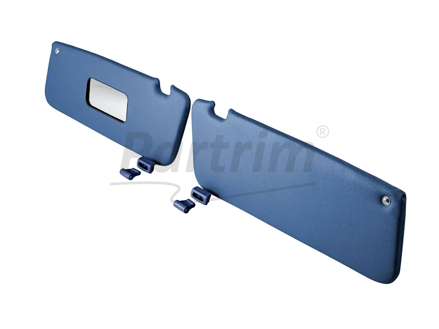 MERCEDES R107 CABRIO SUNVISOR DARKBLUE  R-L RHD