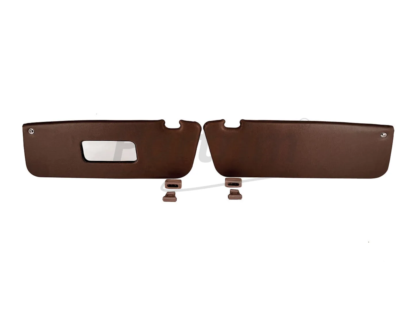 MERCEDES R107 CABRIO SUNVISOR R-L BROWN RHD