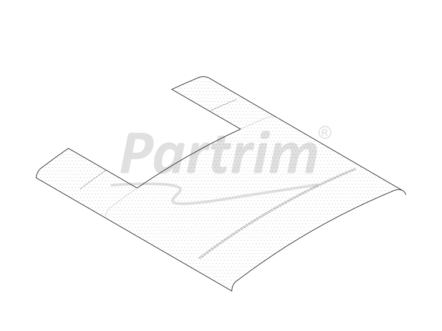 MERCEDES W123 SEDAN HEADLINER WITH SUNROOF