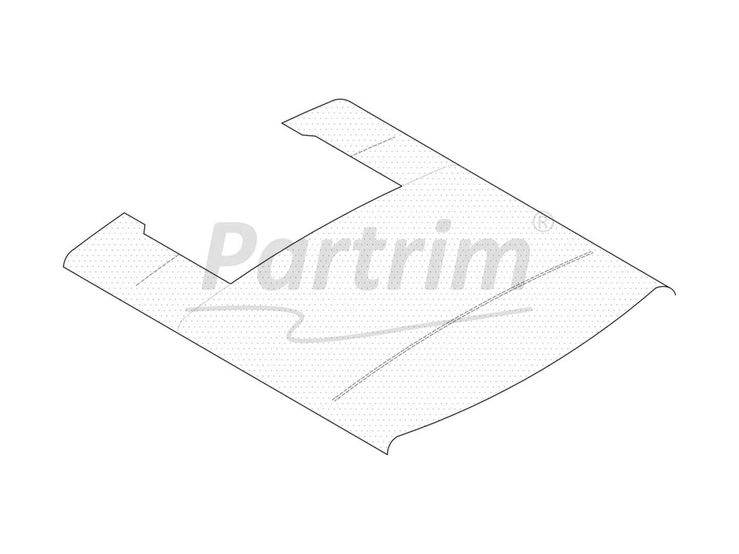 MERCEDES W123 COUPE HEADLINER WITH SUNROOF