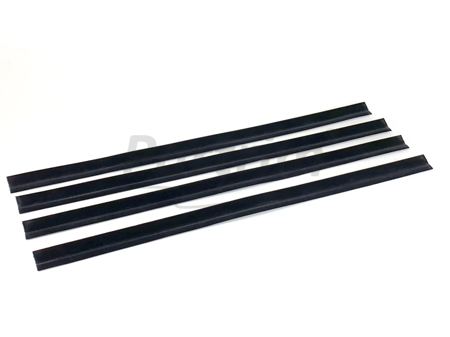 MERCEDES W123 & W126  DOOR WINDOW OUTER SCRAPER BRUSH BELT SEAL SET 4 Pieces