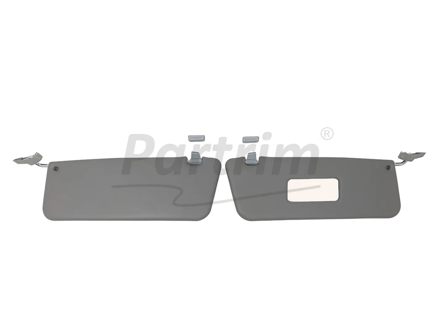 MERCEDES R107 CABRIO SUNVISOR WITH BRACKET R-L GREY