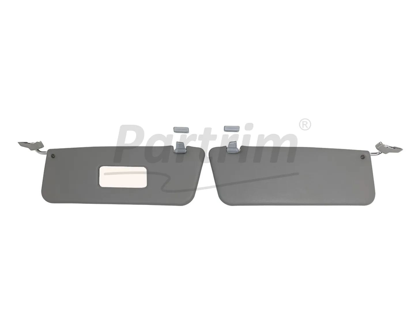MERCEDES R107 CABRIO SUNVISOR WITH BRACKET R-L RHD GREY