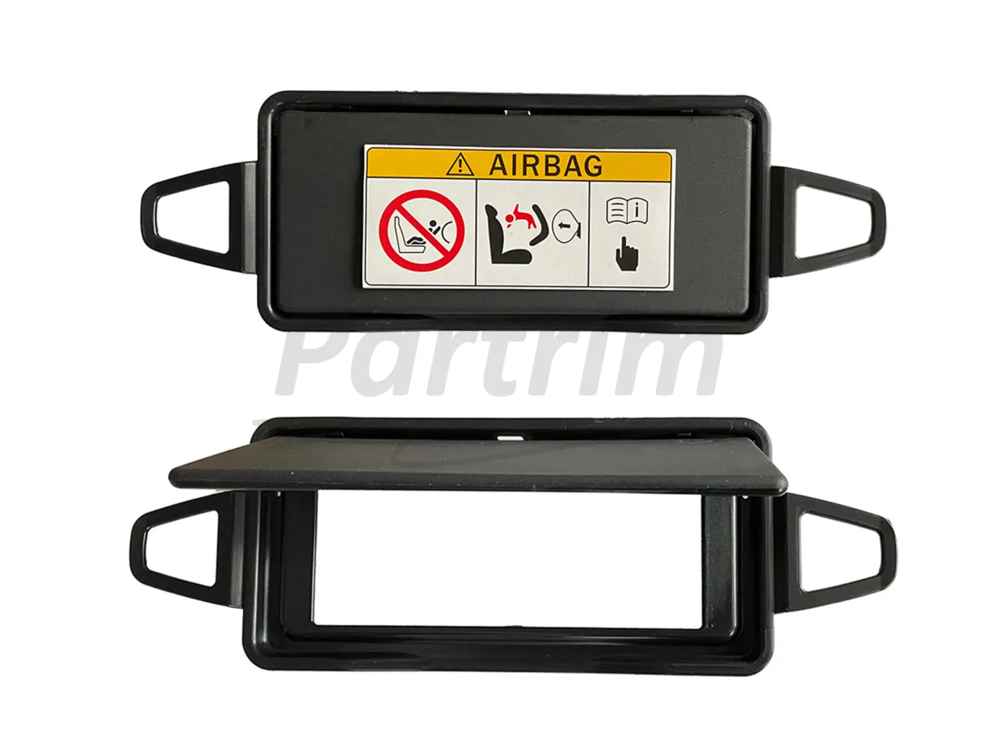 MERCEDES W212 SUNVISOR MIRROR COVER BLACK 2 PCS  R&L