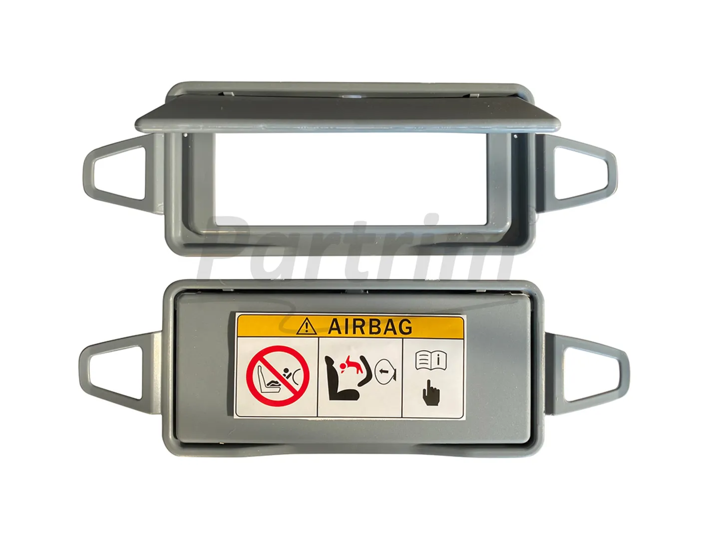 MERCEDES W212 SUNVISOR MIRROR COVER GREY 2 PCS  R&L