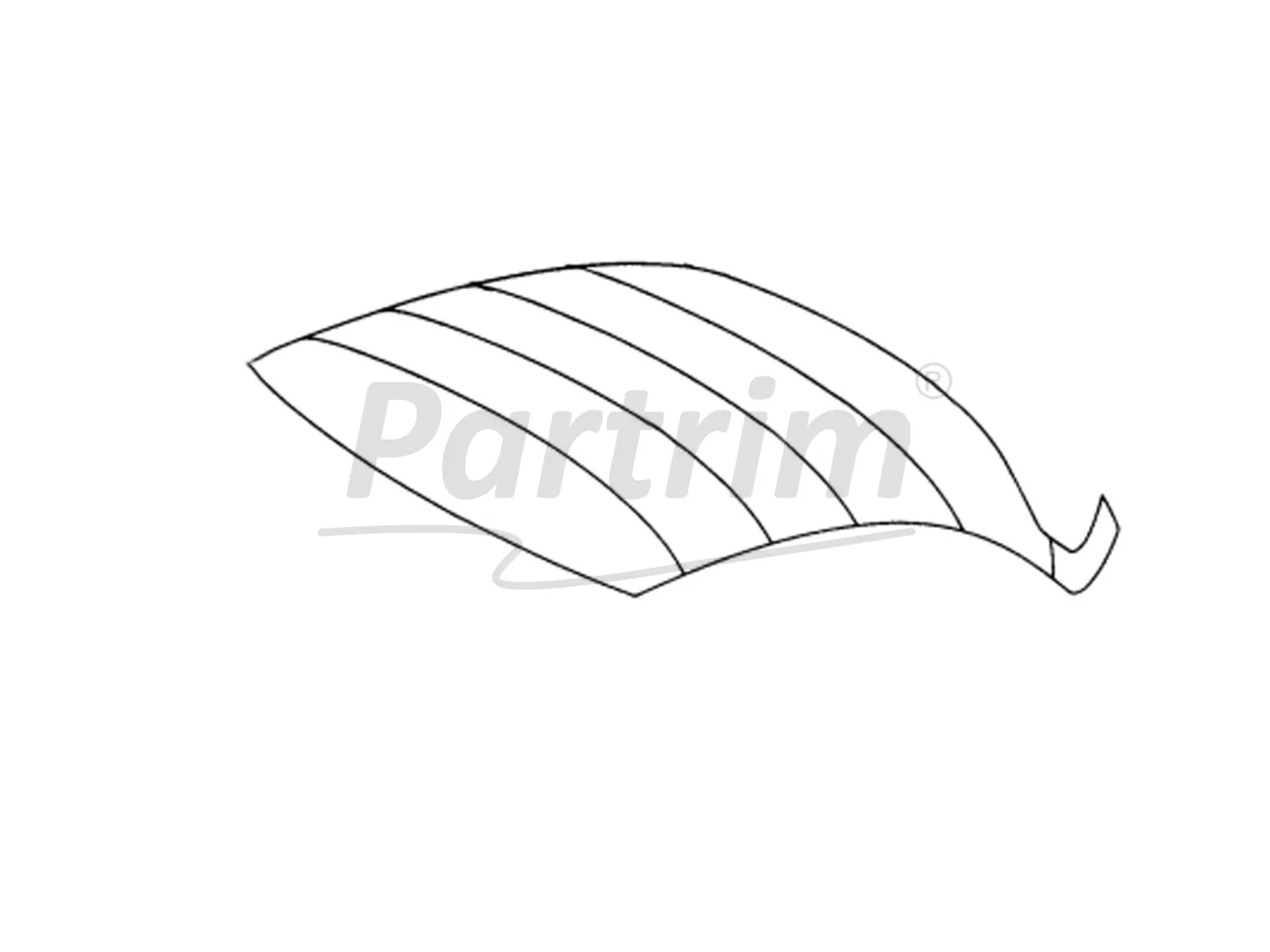 Porsche 356 A B C COUPE HEADLINER PERFORATED BLACK