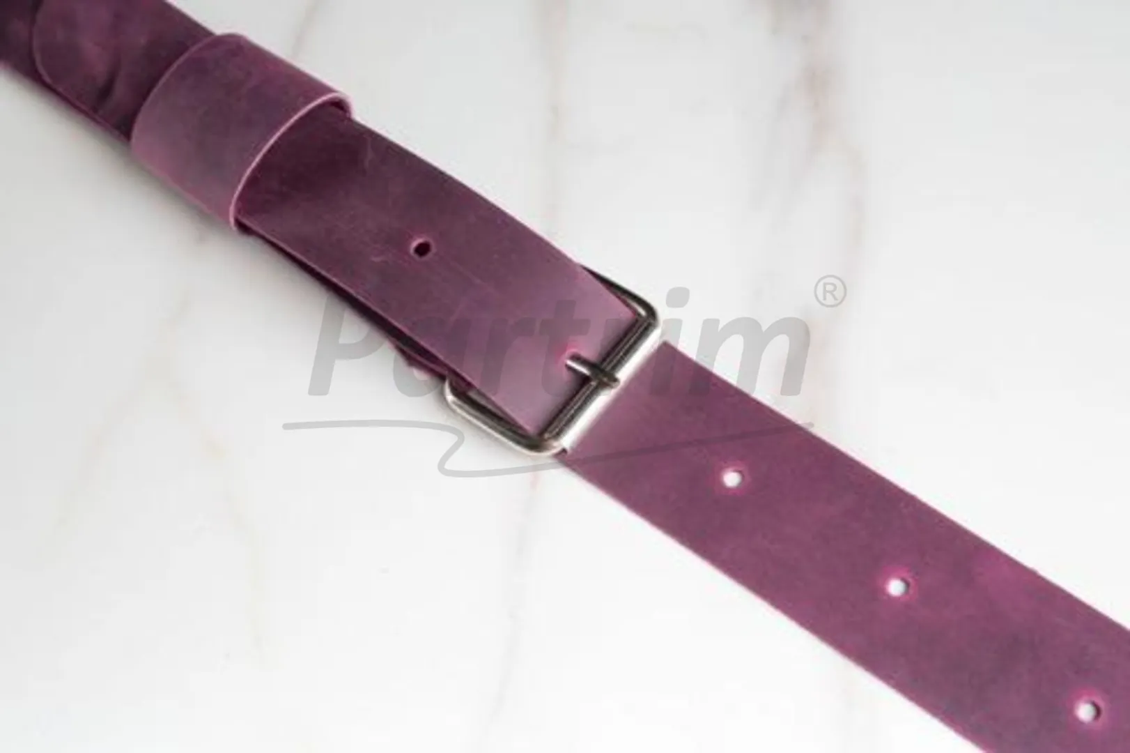 LUGGAGE ROOF RACK LEATHER STRAPS 4 PCS PURPLE